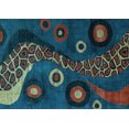 thumbnail image 1 of Ahgly Company Indoor Rectangle Oriental Light Blue Modern Area Rugs, 2' x 5', 1 of 4
