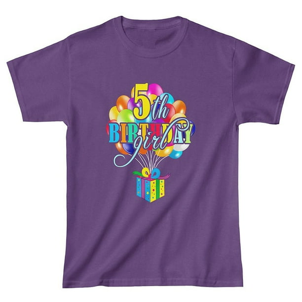5th Birthday Girl Shirt 5 Year Old Birthday Shirt Girl 5th Birthday