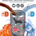 thumbnail image 3 of 30 Oz Tumbler Grey Dog Tumbler with Lid and Straw, Birthday Gift Cup for Friend Women Men Coffee Travel Mug Thanksgiving Day Halloween Christmas Gift Water Bottle, 3 of 7