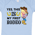 thumbnail image 4 of Inktastic Yes, This is My First Rodeo- Cowgirl in Hat and Boots Girls Baby Bodysuit, 4 of 5