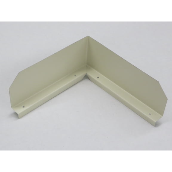 Bent (Inside Corner) Gutter Valley Splash Guards - 3 ct Almond
