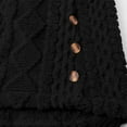 thumbnail image 6 of yuCgh Women's Fashionable Solid Color Long Sleeved Loose Hooded Zipper Down Plush Jacket with Comfortable Fit for Autumn Winter Outerwear,Black 2XL, 6 of 8