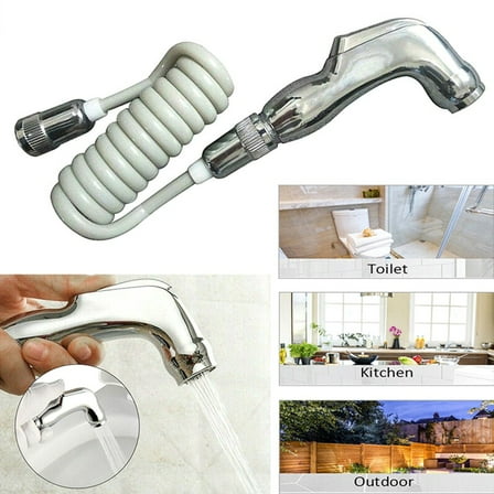 High Quality Silver Bathroom Hand Held Douche Spray Kit With Premium Material
