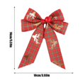 thumbnail image 5 of 10 Pack 3.93 x 5.51 Inches Red with Green Buffalo Plaid Bows Christmas Wreaths Bows Christmas Bows for Xmas Tree Christmas Indoor and Outdoor Garland Decorations, 5 of 6