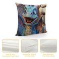 thumbnail image 4 of Orinice Dragon Graphic Decorative Throw Pillow Cover for Home Couch Living Room Bed Sofa Square Pillow Case 1PC 24x24in, 4 of 5