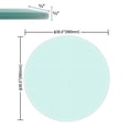 thumbnail image 2 of 38.6" Inch Round Tempered Glass Table Top Clear Glass 2/5" Inch Thick Beveled Polished Edge, 2 of 5