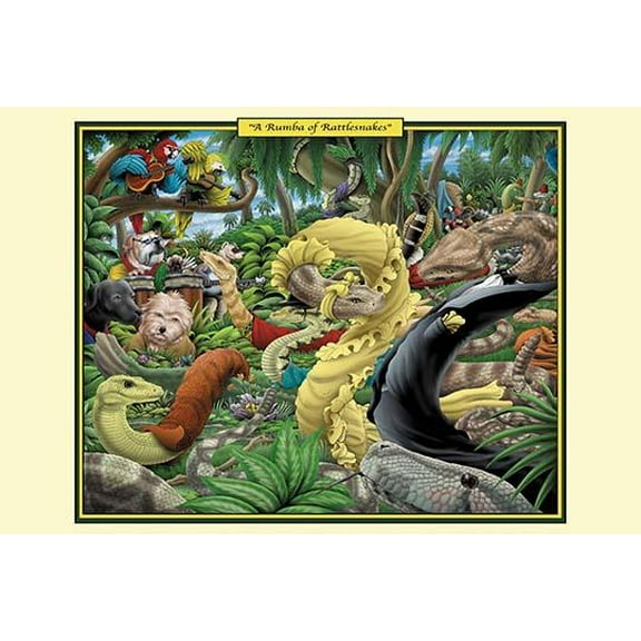 A Rhumba of Rattlesnakes-Fine Art Canvas Print (20" x 30")