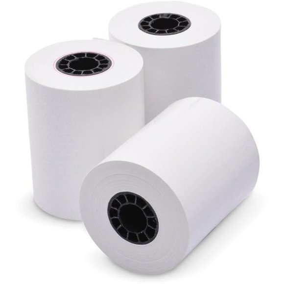 2.25 in. x 80 ft. Thermal Print Thermal Paper - White - Pack of 12