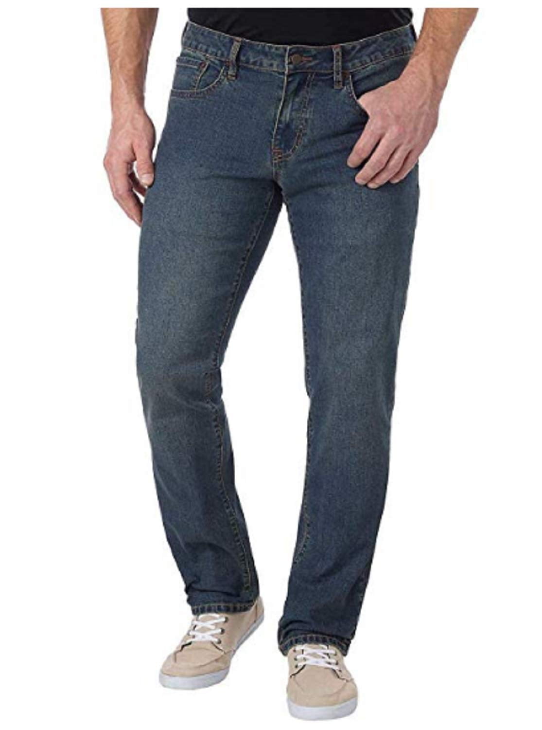 IZOD Men's Comfort Stretch Straight Fit Jeans (Lexington, 36x34 ...