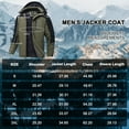 thumbnail image 6 of Tyhengta Men's Winter Skiing Jackets Water Resistant Fleece Coats Insulated Thermal Snowboard Jacket Parka Raincoat with Hood Armygreen-Black L, 6 of 6