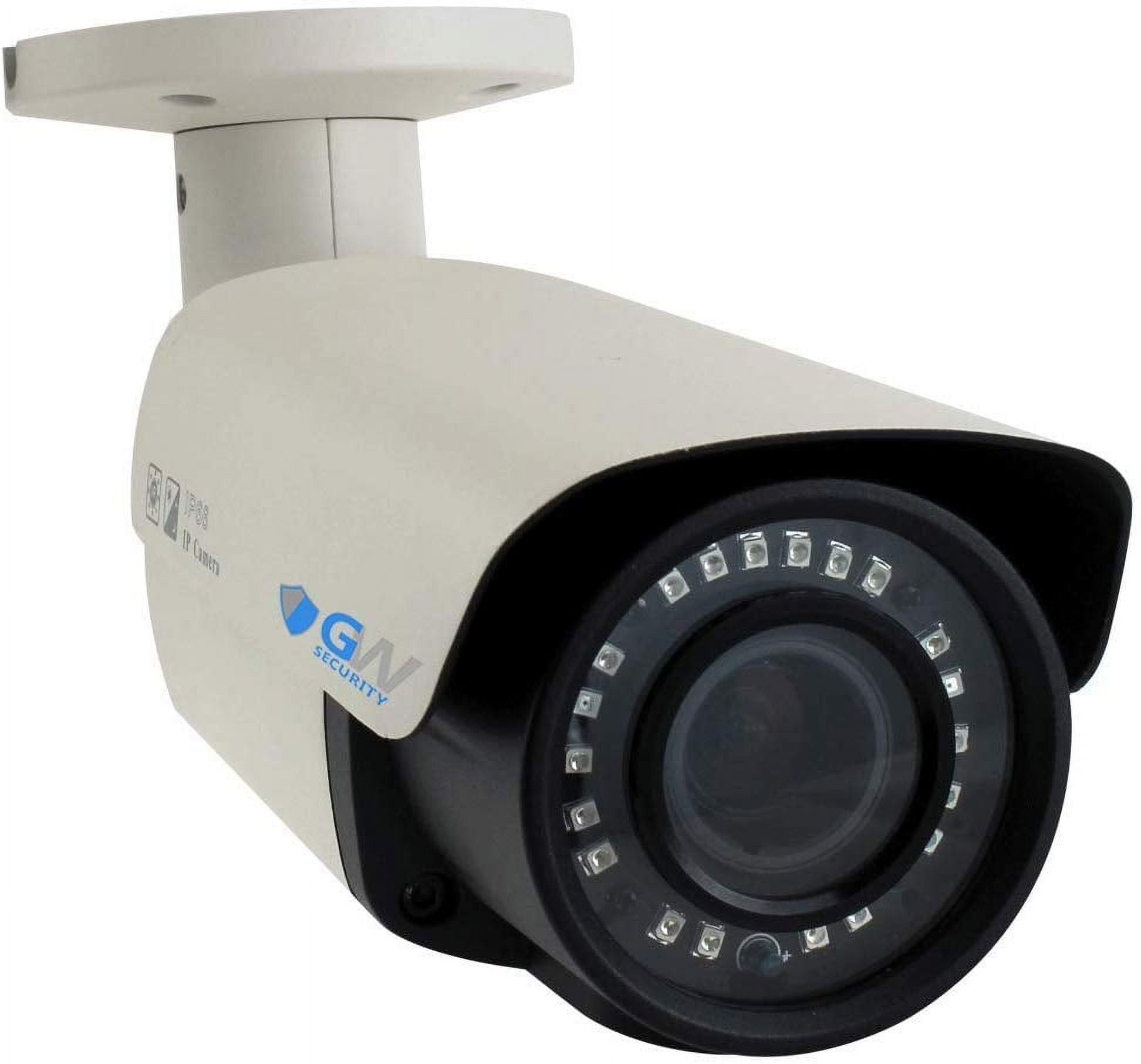 GW Security Telecamera IP Bullet 4K 8MP GW8538IP - Visione Notturna A Colori, Audio Bidirezionale, Sirena, Rilevamento Termico, Impermeabile IP66 - 3