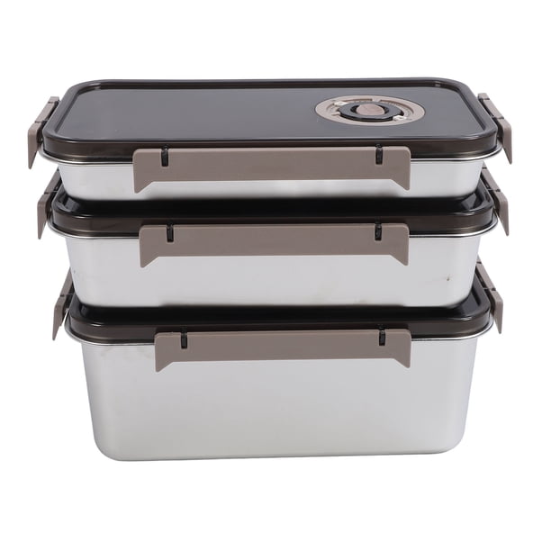 Contenedor de Almacenamiento de Alimentos del Refrigerador, Horno Hermético de 3 piezas de 3pcs