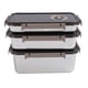 thumbnail image 1 of Contenedor de Almacenamiento de Alimentos del Refrigerador, Horno Hermético de 3 piezas de 3pcs, 1 of 7