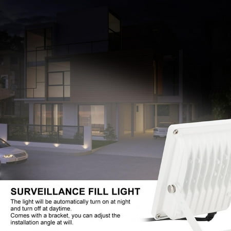 

EBTOOLS Camera Light DC12V 9W 5.5 X 4.7 X 1.6in Automatically Turn On At Night Fill Light Die-cast Aluminum Alloy Shell For Household Outdoor