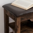 thumbnail image 6 of A height-adjustable shoe-changing bench made of high-quality wood, equipped with a comfortable seat and concealed storage space, featuring charcoal, 6 of 9