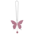 thumbnail image 1 of Car Hanging Ornament Rhinestone Butterfly Car Ornament Rear View Mirror Accessory, 1 of 8
