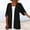 Black, variant on Women's Lightweight Cardigan Summer Beach Cover Up Casual Open Front Solid Trendy Kimono Style
