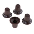 thumbnail image 4 of 4 Piezas Amplificador de Guitarra Top Hat para SG Guitarra Elérica , color marrón Gloria Guitar Top Hat Knobs, 4 of 9
