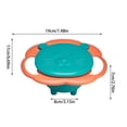 thumbnail image 2 of Ovzne Bowl Antioverflow For Children With Rotation 360 Lid Material Insurance Bowl Magical 360 Degree Rotation For Children On Clearance, 2 of 7