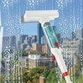 thumbnail image 3 of 75In Window Squeegee Shower Squeegee Water Spray Window Cleaner Anti-Scratch with 4 Poles and 4 Scrubbing Clothes for Cleaning Mirror Glass High Window Car, 3 of 9