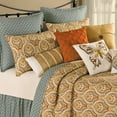 thumbnail image 2 of Mandalay Tan Blue King Quilt, 2 of 4