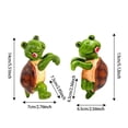 thumbnail image 3 of 2 Piece Flowerpot Turtle Flowerpot Crawling Turtle Flowerpot Hanging Cute Flowerpot, 3 of 9