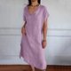 thumbnail image 5 of Vestido de Verano de Manga Corta para las Mujeres Vestido de Sol Sólido con Cuello en V Casual, Vestido de Ventilación de Playa para Imágenes, Uso Diario Y de Fiesta, Poliéster Ligero, 5 of 8