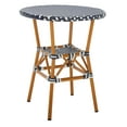 thumbnail image 3 of SAFAVIEH California Outdoor Patio Bistro Table, Navy/White/Natural, 3 of 8