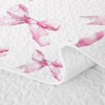 thumbnail image 5 of Erosebridal Dreaming Bow Twin Quilt Set for Girls, Princess Bowknot Twin Coverlet Set, 2-Piece 1 Quilt and 1 Pillowcase, 5 of 7