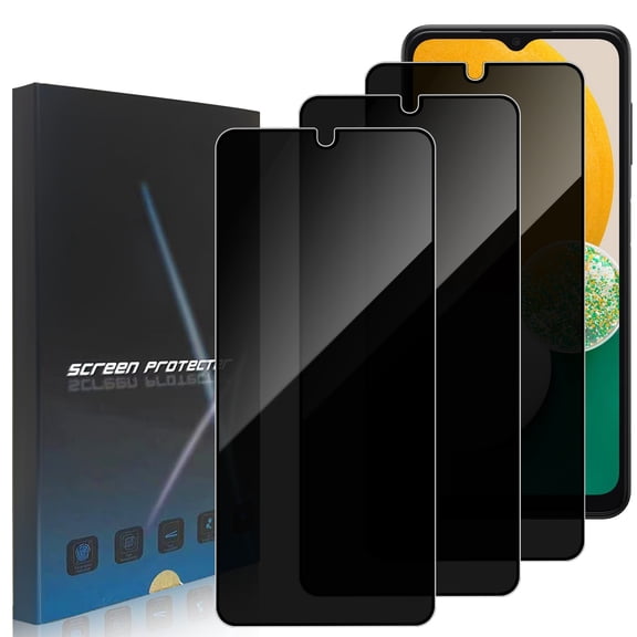 ZYQEEE Privacy Screen Protector for Samsung Galaxy A13 5G 6.5", Scratch Resistant Anti-Spy Tempered Glass Film, Bubble Free, Easy Installation,Case Friendly,3 Pack
