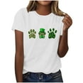 thumbnail image 2 of Babysbule St. Patrick's Day Print Short Sleeve O-Neck T-Shirts & Blouse (Women's), 2 of 8