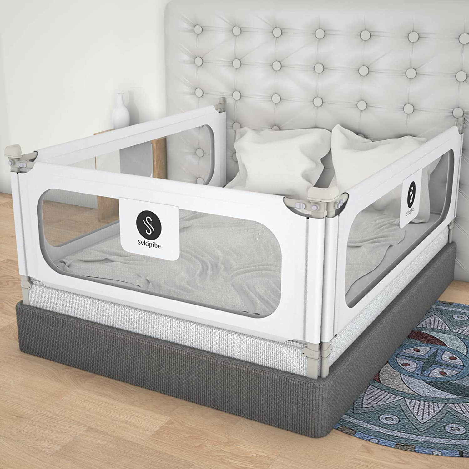 Bed Rails for Toddlers 2022 New Extra Long Bed Guardrail Full Size Baby Bed Rails for Twin Double Queen and King Beds 1 Side 74.80 27
