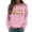 Pink, variant on Fiaer Christmas Sweatshirts for Women Funny Graphic Crew Neck Xmas Tops Long Sleeve Plus Size Cozy Fall Pullover Black S
