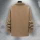 thumbnail image 5 of pstuiky camisetas de manga larga para hombre, Camiseta de manga larga con botones y cuello vuelto de color liso para hombre tops de invierno para hombre m, 5 of 8