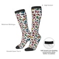 thumbnail image 4 of KLL Colorful Flying Butterflies Print Cool Socks Men's Women's Crew Socks Funny Crazy Novelty Stockings, 4 of 6