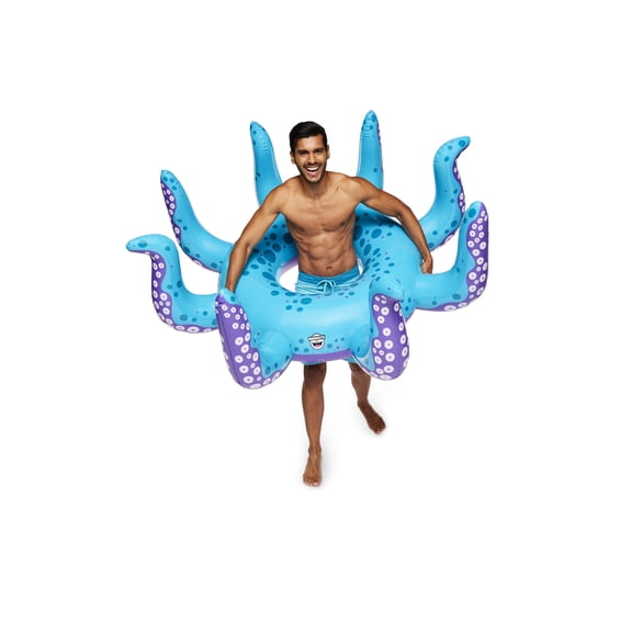 BIGMOUTH INC. Vinyl Inflatable Giant XL Octopus Pool Float, Patch Kit Included