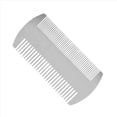 thumbnail image 3 of 6X Doble Acción Acero Inoxidable Tamaño de Tarjeta de Crédito Peine Monedero Peine de Bolsillo Peine Antiestático Peine para el Cabello Barba Bigote para Hombre, 3 of 5