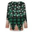 thumbnail image 5 of Tops for Women Long Sleeve Round Neck Christmas Printed Pullover Loose Blouse Casual Printed Shirts Tops,Womens Blouse Multicolor XXXL, 5 of 5