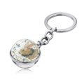 thumbnail image 2 of Moocorvic Easter Bunny Time Gemstone Double-Sided Glass Ball Keychain Key Ring,Easter Basket Stuffers for Teens,Easter Gifts,Easter Toys, 2 of 2