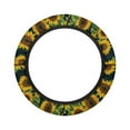 thumbnail image 7 of ZUXONGSY Sunflower Golf Cart Steering Wheel Covers Golf Cart Steering Wheel Dust Cover Absorbing Sweat Auto Accessories Club Car Steering Wheel Cover Universal 13 14 Inch for Most Golf Cars, 7 of 7