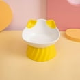 thumbnail image 4 of para gatos, dispensador de alimentación y bebida antideslizante inclinable,  para pies Amarillo Zulema  Dispensador de cuencos para mascotas, 4 of 8
