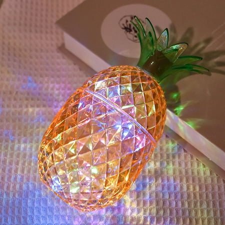 

GNFQXSS Pineapple Lamp Decorative Lights Plastic Pineapple Art Decorations Bedroom Kitchen Living Room Office Holiday Home Decor and Gifts Yellow