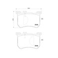 thumbnail image 4 of Brembo Brake Pad P50111 FMSI Number D1670-8899; Low-Metallic; Set Of 4, 4 of 4