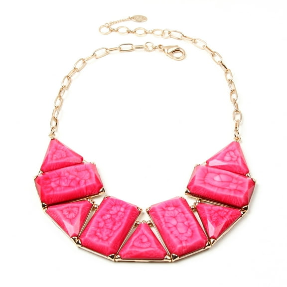 Amrita Singh Blair Gold-Tone Brass and Geometric Resin Stone Statement Necklace