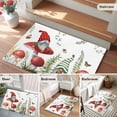 thumbnail image 5 of Entryway Rug 2'x3', Gnomes Mushroom Small Rug for Kitchen Bathroom Door Mat Indoor Entrance, Country Leaves Plants Butterfly Plants Non-Slip Area Rugs Floor Mats Carpet Front Door Rugs, 5 of 8