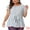 Blue, variant on Unique Bargains Women's Plus Blouse Floral Tie Waist Flare Sleeve Top 1X Pink