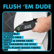 DUDE Wipes Flushable Wipes, Unscented XL Wet Wipes to Use with Toilet Paper, 50 Ct, 8 Pack