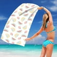 thumbnail image 6 of Clearance! Djunllk Beach Towel Oversized, Microfiber Water Absorbing Sandproof Beach Blanket, Quick Drying Double-Sided Printed Velvet Beach Towels, Multi-Purpose Beach Vacation Essentials, 6 of 7