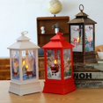 thumbnail image 4 of Christmas Retro LED Large Wind Lantern Elk Snowman Decoration Wind Lantern Scene Dressing, Santa Claus Style-Red, 4 of 5