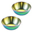 thumbnail image 4 of 2 Pcs Plateau de Service pour Apéritif Plats de Sauce Simples Assiette à Épices Miniature, 4 of 8